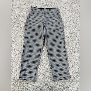 MAX STUDIO Women’s Geometric Black and White Pants, Size Large